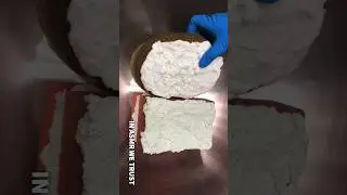 Crunchy Hard Pasted Sponges #crush #asmrcrunch #asmrpaste #asmrsponge #cleantok