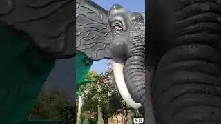 Artificial Elephant water fountain Cement work
