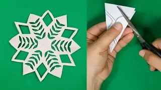 Easy and unique Snowflake//Christmas craft// Craft for Christmas 2025 part 15 #spcrafts 