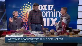 See beautiful ceramics and weaved items at the WEst Michigan Potters Guild Springfest