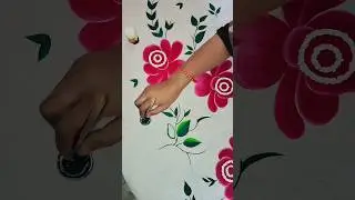 chadar painting🎨 video🎥❤.... #painting  #handpainting #Art  #CottenBadsheet #thankyou  #youtube ▶️