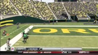 NCAA 13 Michigan Youtube Online Dynasty - Week 3 vs. Oregon ft. Lumberjack33x