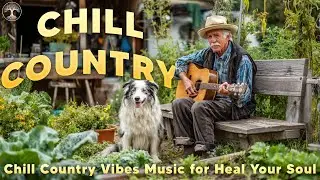 Country Relax Songs under Slow-Moving Clouds ☁️ Timeless Rural Calm