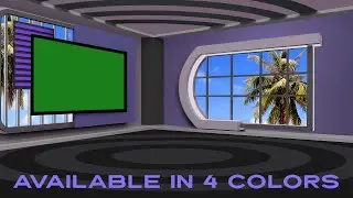 Awesome Virtual Studio Green Screen, Virtual Studio Background 4 Colors Available