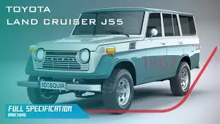 Toyota land cruiser j55-1967 model | station wagon series | old school vehicle full spec brochure