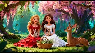 ❄️🌹 Snow White and Rose Red | A Cinematic 3D Pixar-Style Fairy Tale