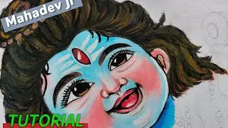 Lord Shiva drawing oil pastel how to draw mahadev @MuNuToons96 #tutorial #mahadev #shiv #art #viral 