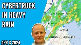 Live Driving a Cybertruck in Heavy Rain Discussion