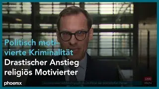 phoenix nachgefragt mit Jan Wolf Sch&auml;fer politisch motivierter Kriminalit&auml;t am 21.05.24