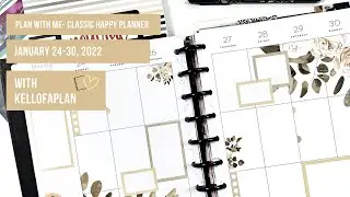 Plan with Me- Classic Happy Planner- January 24-30, 2021