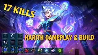 Harith Gameplay & Build. Insane 17 Kill !!! Harith New Epic Skin Evos Legends ~~ Mobile Legends