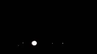 Jupiter and Galilean Moons live through an Orion Starblast 6