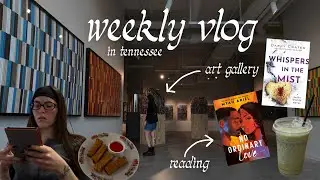 Spend a few days with me: slow vlog, reading two books, library haul, exploring memphis, etc
