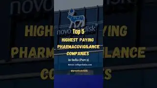 Top 5 HIGHEST Paying pharmacovigilance Companies in India PART 2 #iqvia #parexel #pharmajobs #shorts