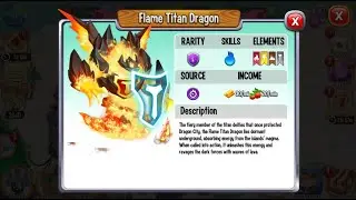 DRAGON CITY​ :  WIZARD'S HOLLOW NEW DRAGON - FLAME TITAN DRAGON | EP3 #shorts #dragoncity