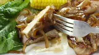 Quick & Easy SWEET & SAVORY BAKED PORK CHOPS with basic pantry ingredients!