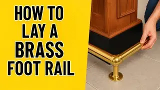 Install a Brass Foot Rail Like a Pro! 🛠️ Bar Upgrade Made Easy