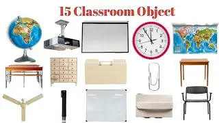 Classroom Objects Name|कक्षा सामग्री के नाम 📚|Learn Classroom Object Name With Spelling | 
