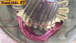 How to wind  double impeller Rustom motor? Motor rewinding Data / water pump#shorts #electric