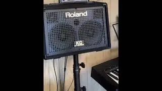 Roland KC 110 amp - Vocals and keyboard test (Almost Like A Song)