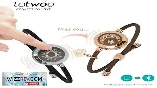 TOTWOO Long Distance Touch Bracelets for Couples Light up&Vibration Relationship Gifts