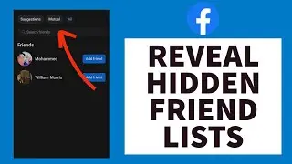 How To Find Facebook Hidden Friend List (2023)