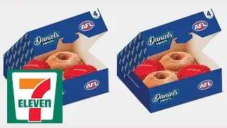 Корзина для покупок 7Eleven AFL Football Daniel&rsquo;s Donuts