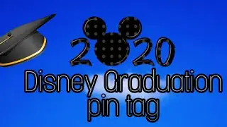 Disney graduation pin tag