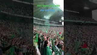 Celtic fans live it up- hey there you with the sad face