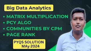 Big Data Analytics Numericals | PYQ May 2024 | Mumbai University