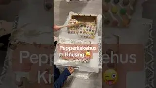 Pepperkakehus knusing 🥳 | Smashing Gingerbread house