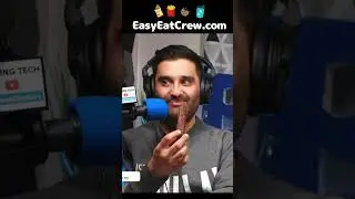 Giant choc log #EasyEatCrew #ASMR #snackbreak #Crunch #Drinkwithus #eatwithus #tiktoklive #fatherson