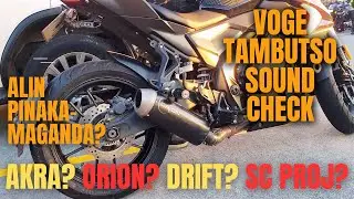 VOGE MOTORCYCLES EXHAUST PIPES SOUND TESTING