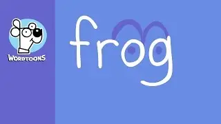 Draw Frogs From The Word Frog  (4 Wordtoon Frogs )