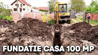 Sapare fundatie casa pe teren cu umplutura in zona protejata.