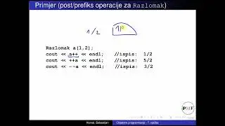 OP.10.5. Preopterećenje operatora (5. dio - prefiksni i postfiksni operatori, oper. poziva funkcije)