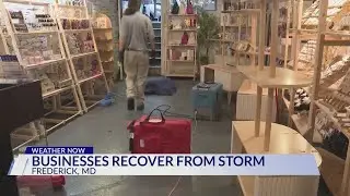 Frederick businesses recovering from storm damage