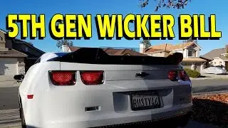 Camaro 5th Gen Anvil Auto Notch Rear Spoiler Wicker Bill Install Guide
