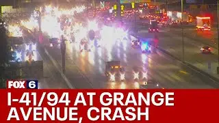 I-41/94 at Grange Avenue crash  | FOX6 News Milwaukee