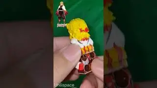 Demon Slayer Lego Mini Figure Showcase Tanjiro, Rengoku, Akaza, Zenitsu #shorts