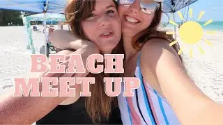 BEACH DAY VLOG! | youtube mom meet up with Laura @ShowMeAnAdventure