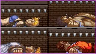 Final Fight 3 - Game Over Screen - All Characters - No Continues