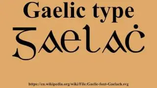 Gaelic type