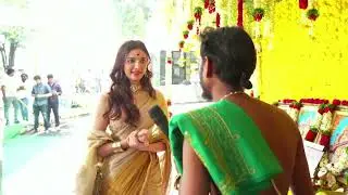 Actress Natasha Singh Entry at #SS5 Pooja Ceremony & Title Launch ｜ Sudheer Anand ｜ Siva Cherry