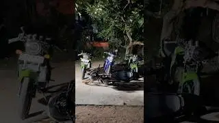 A Vibrant Night! The Cool Motorcycle Squad Puts on a Cinematic Performance💥 #shorts #short #viral