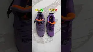 Real Vs Fake Canyon Purple Jordan 4 #sneakerhead #sneakers #viral