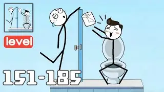 Mr Long Hand - Gameplay Walkthrough - All Levels 151-185 - Funny Stickman Brain Puzzle Game