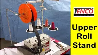 Upper roll stand for sewing machine