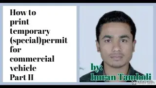 How to apply & print temporary permit (Special Permit) for commercial vehicle for all states part 2