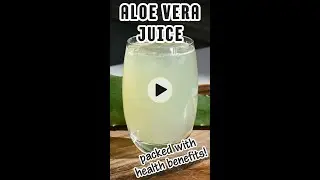 Make Aloe vera juice (aka aloe water) with 3 ingredients in just 10 minutes.
